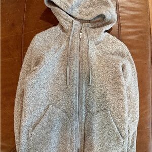 Lululemon Gray Hooded full Zip-Up Jacket
